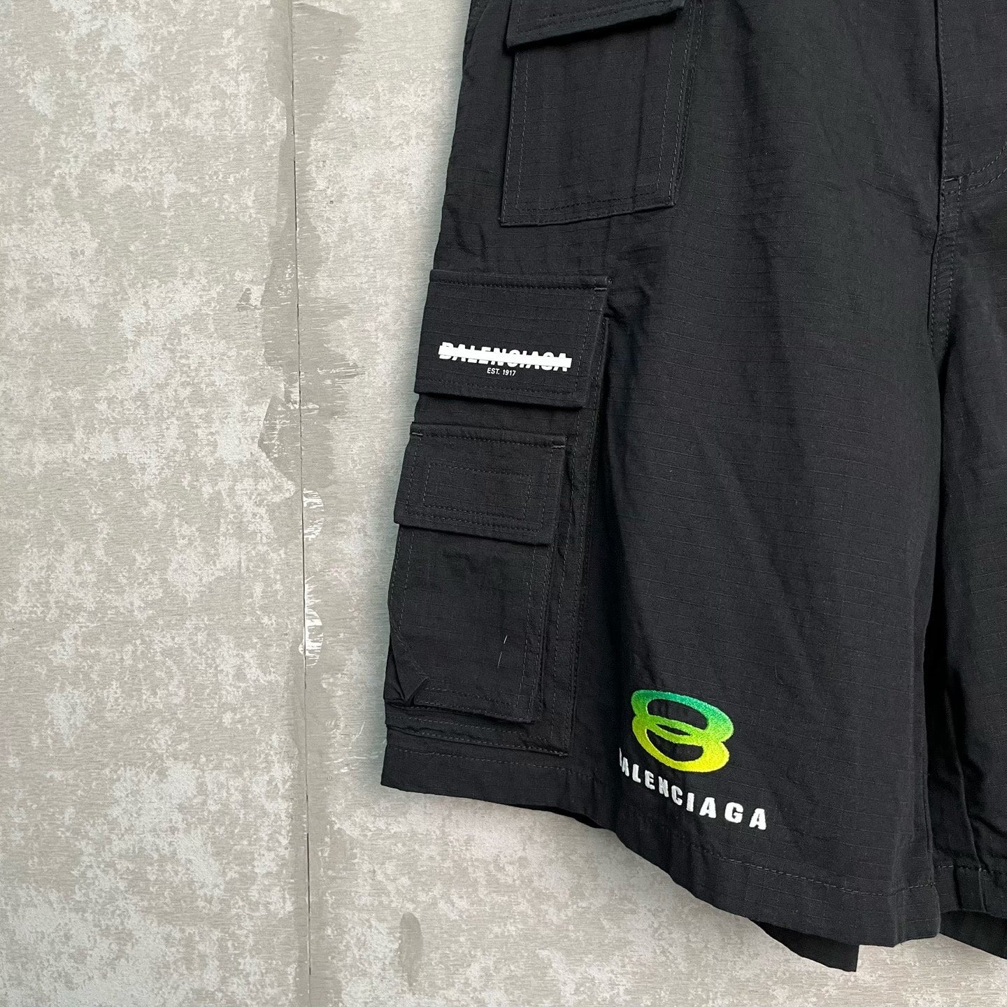 Balenciaga Black Cargo Shorts