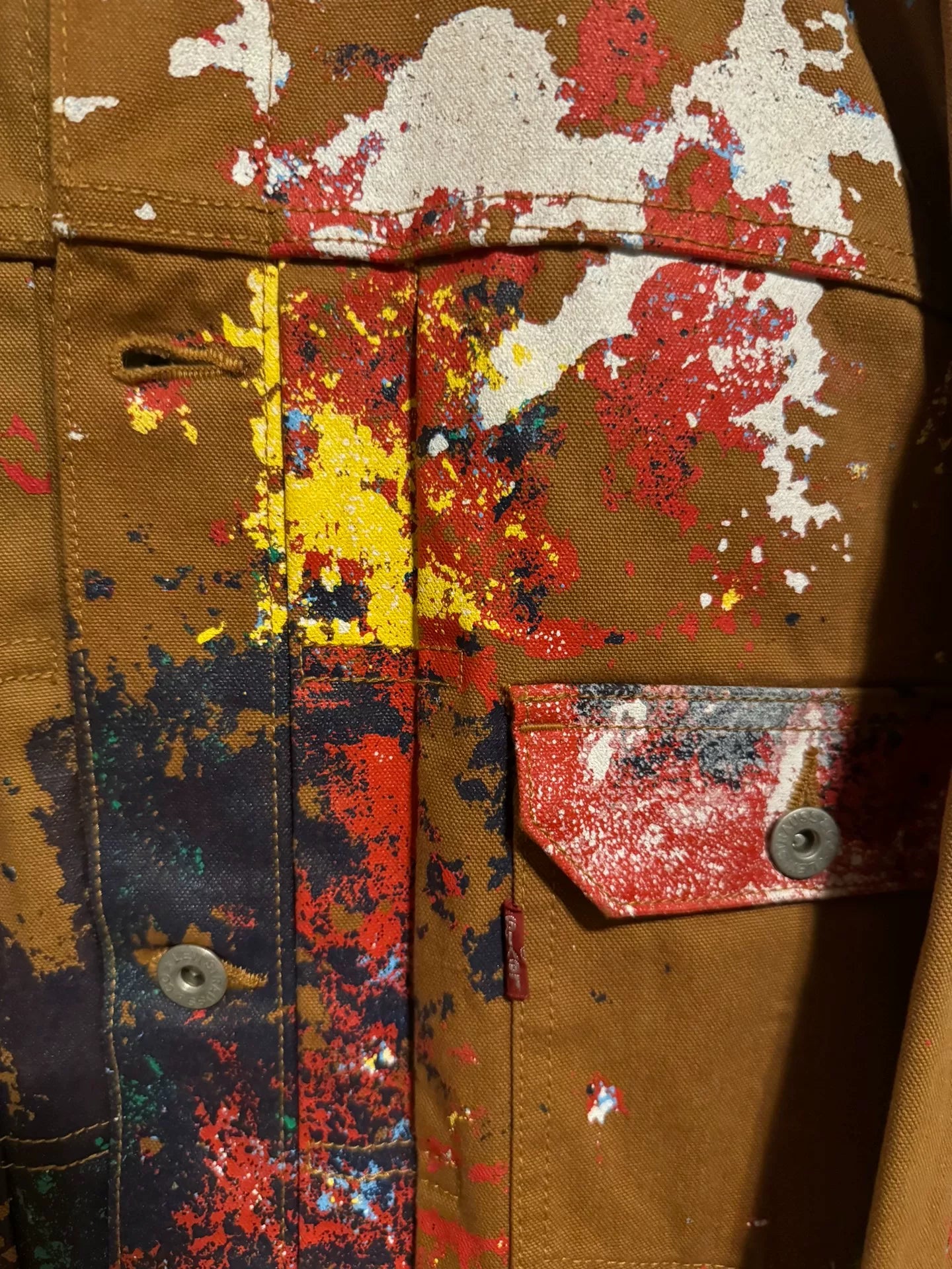 Junya Watanabe MAN Runway Multicolor Paint Jacket