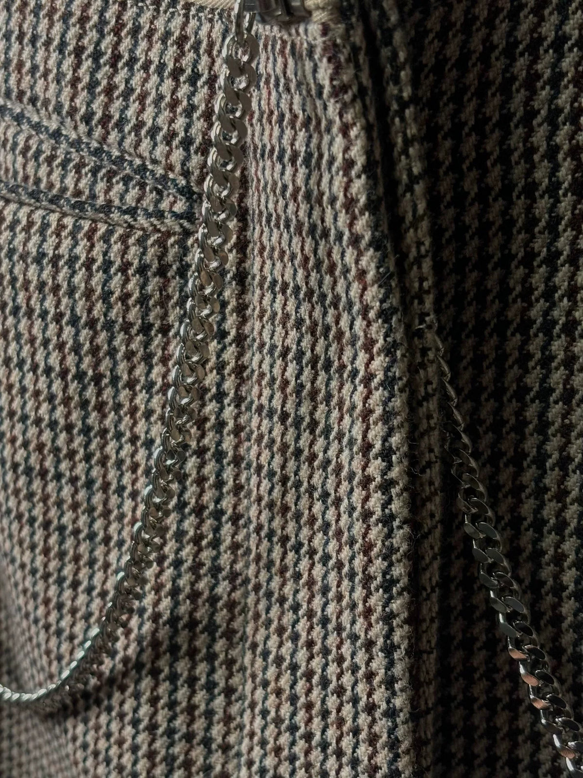 Alexander McQueen | F/W12 Houndstooth Wool Zip Coat