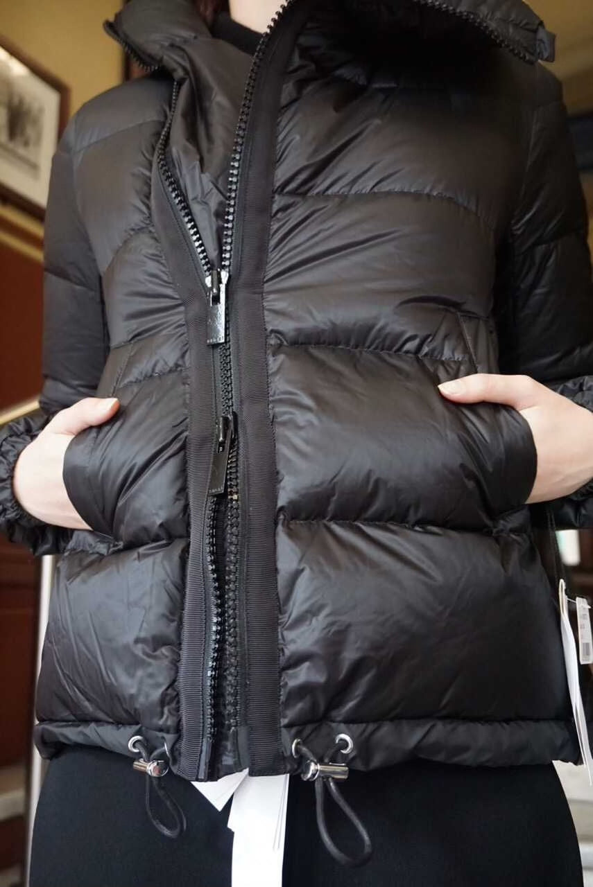 sacai FW16 Luck Black A-Line Puffer Down Jacket