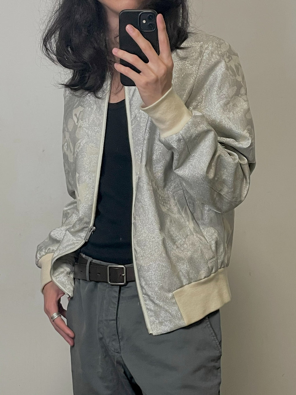 Alexander McQueen | S/S15 Silver Thread Bomber Jacket