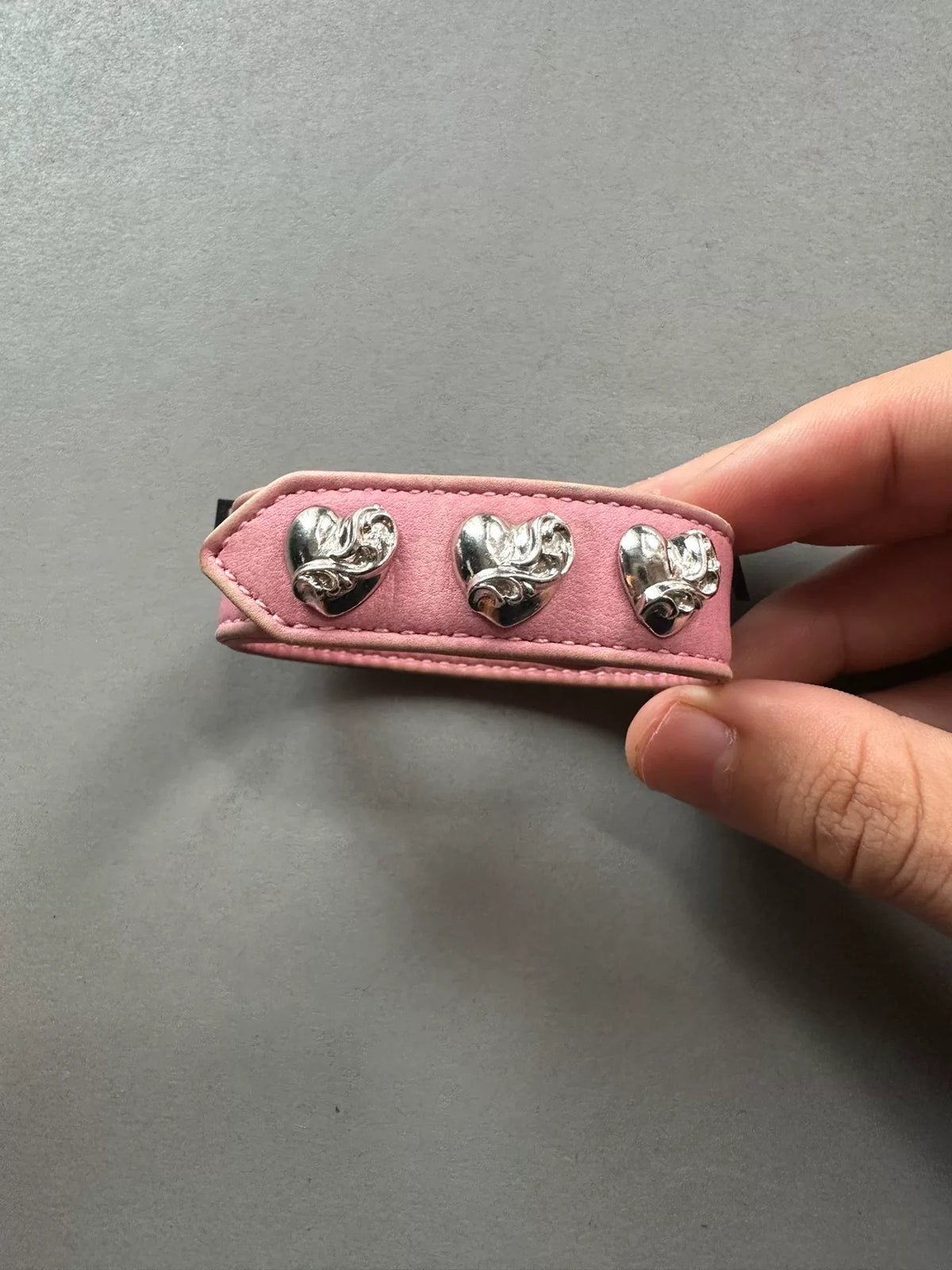Chrome Hearts Pink Heart Vine Bracelet
