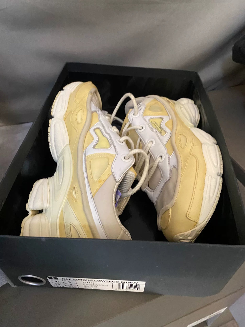 Raf Simons Ozweego White Yellow Sneakers