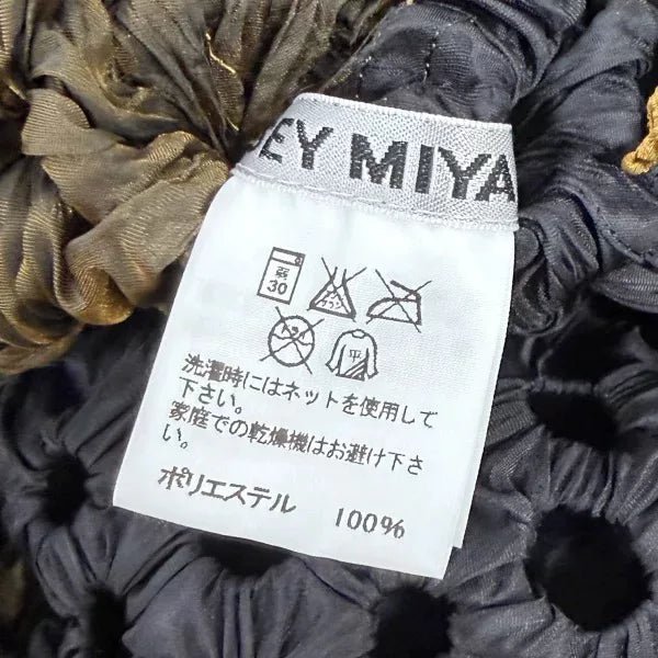 Issey Miyake Vintage Gold Thread Pleated Top