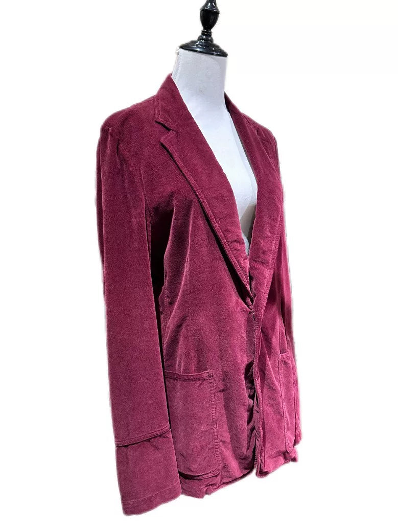Dries van Noten 96SS Dvn Red Velvet Jacket
