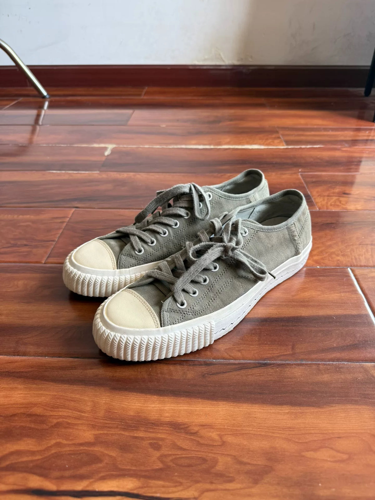 Visvim 19 Skagway Lo C/D Military Line Canvas Shoes