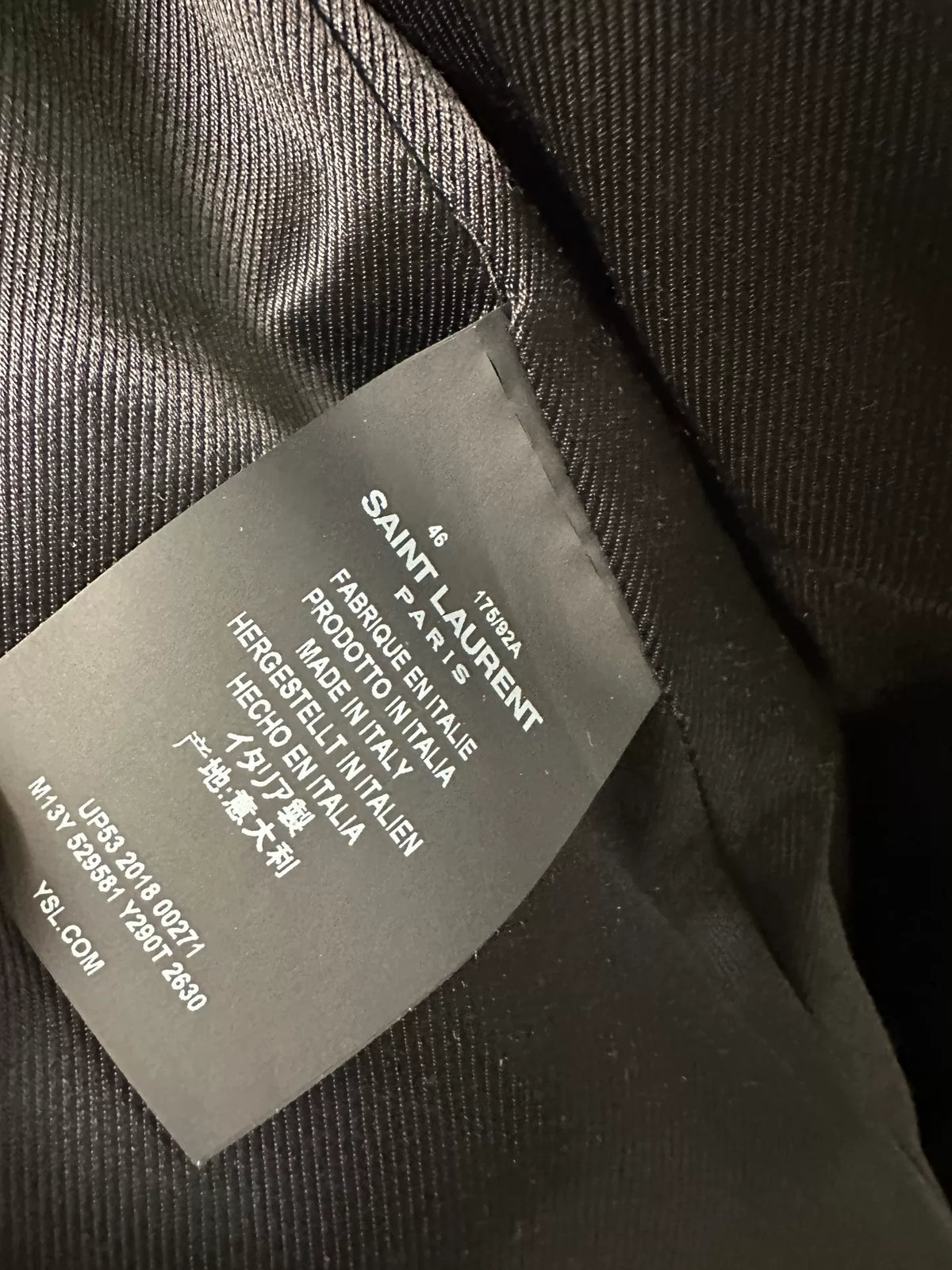 Saint Laurent Brown Corduroy Double-Breasted Belted Trench Coat