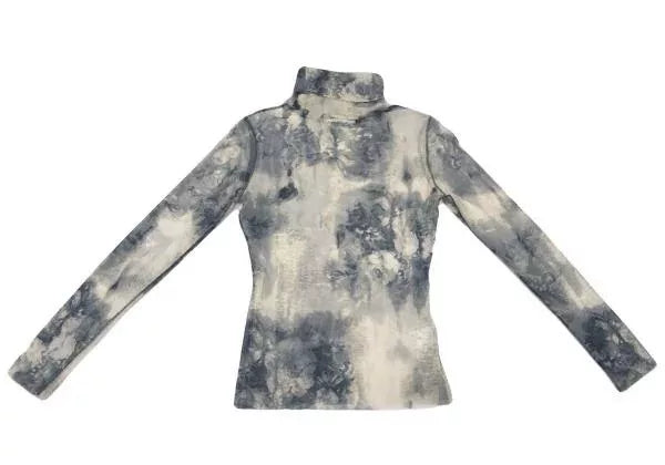 Jean Paul Gaultier Vintage Blue Floral Mesh Top