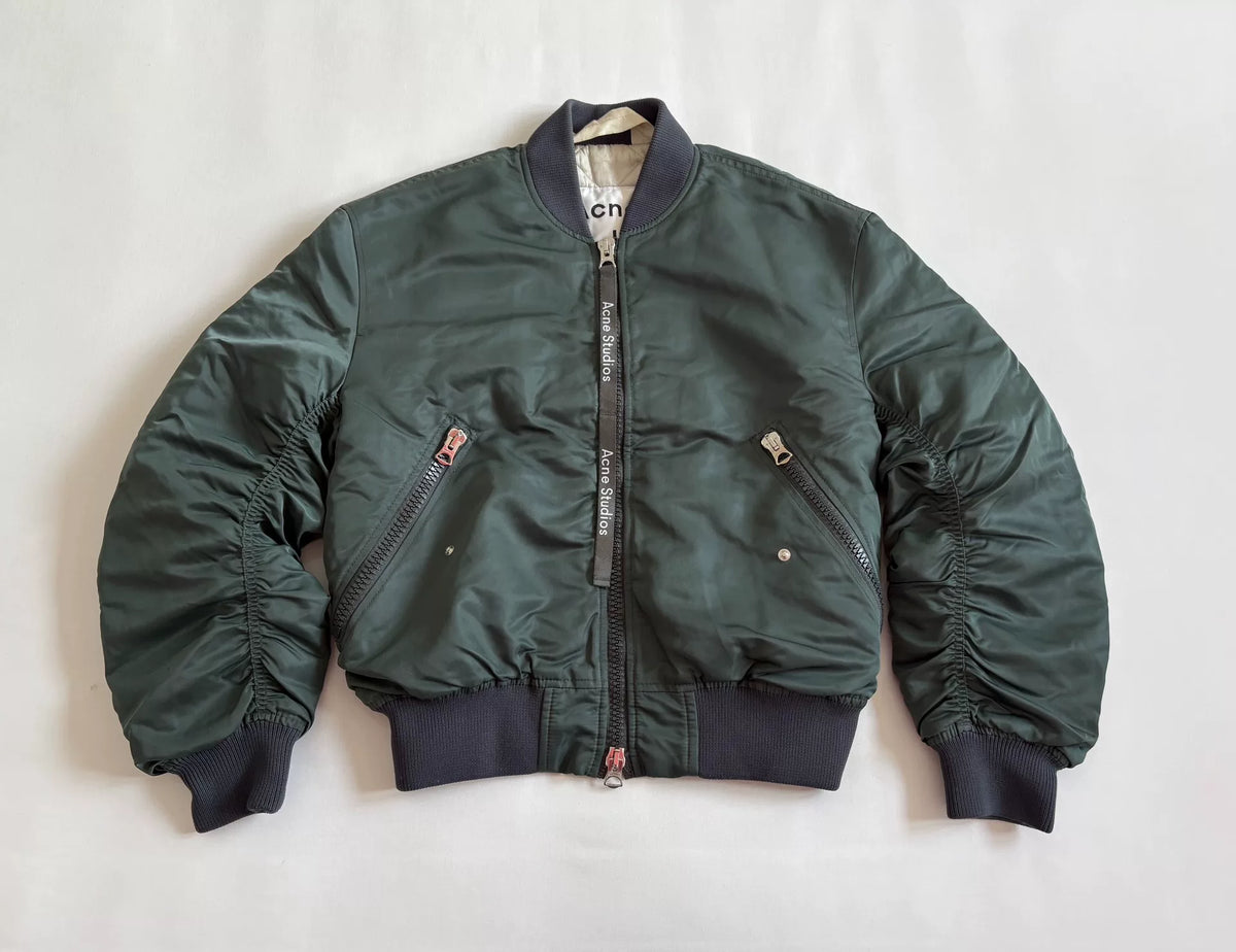 Acne Studios Bomber MA1 Pleated Jacket