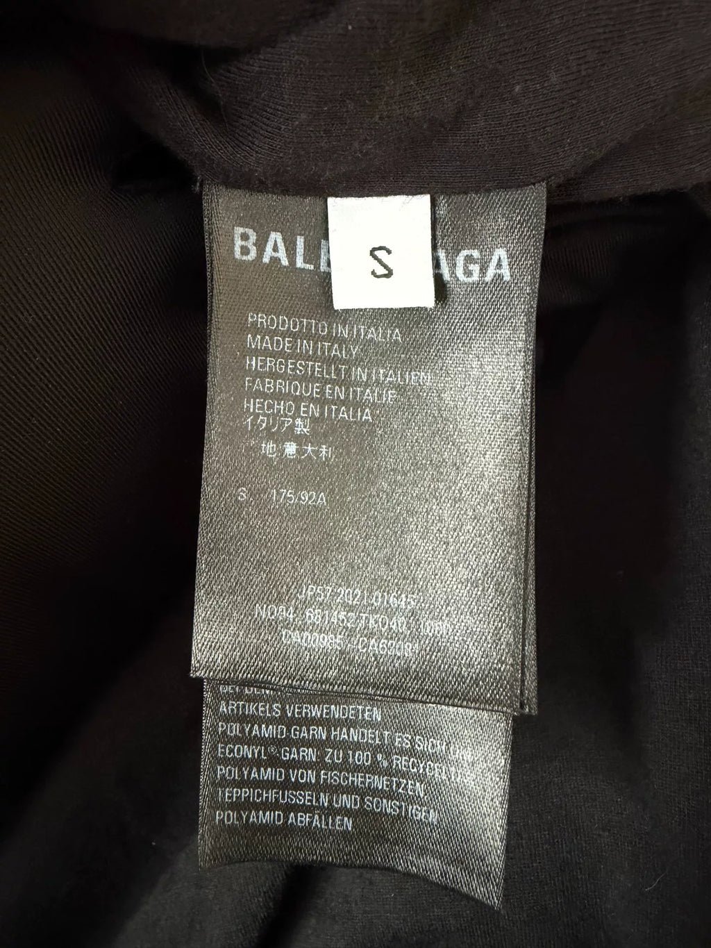 Balenciaga Black Cyber Polka Dot All-Over Print Hooded Nylon Shell Jacket