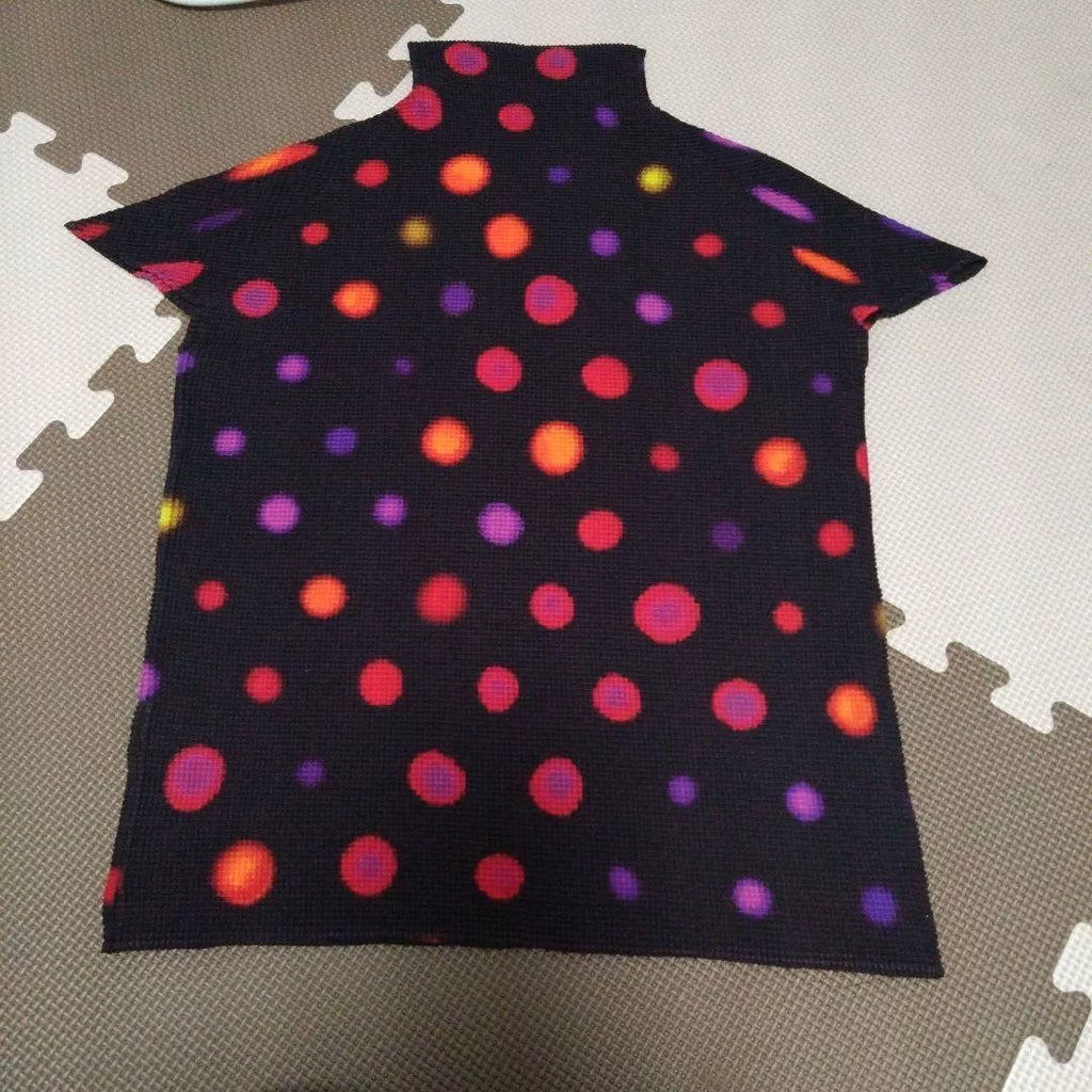 Issey Miyake Polka Dot Fly-Sleeve Top