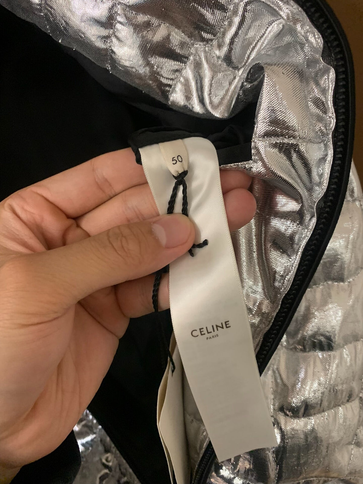 Celine 19SS Metallic crocodile-embossed Jacket