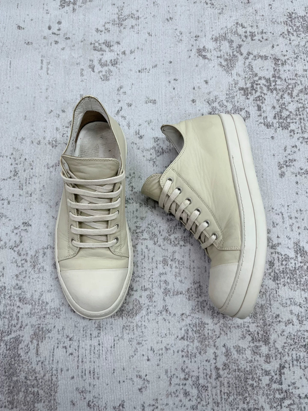 Rick Owens Drkshdw 2017 Natural Ramones Low