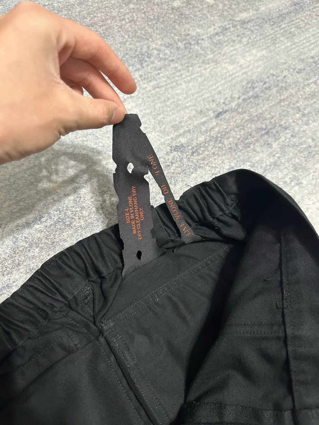 Vlone SS18 Black & Yellow Cargo Bondage Pants