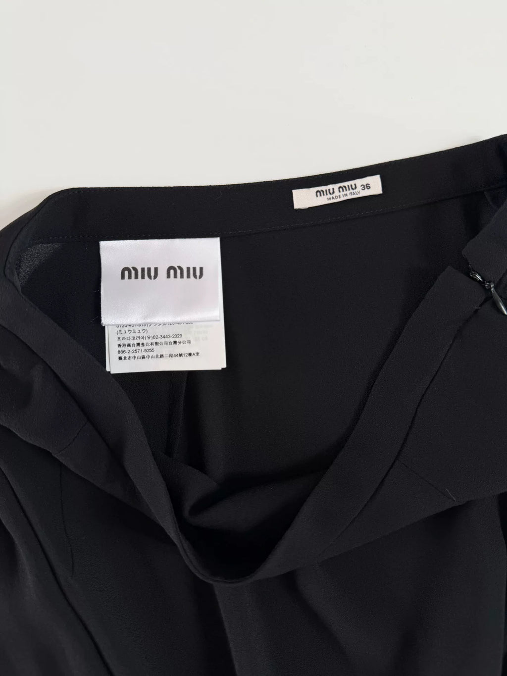 Miu Miu 2019 Tied Ribbon Hem Skirt