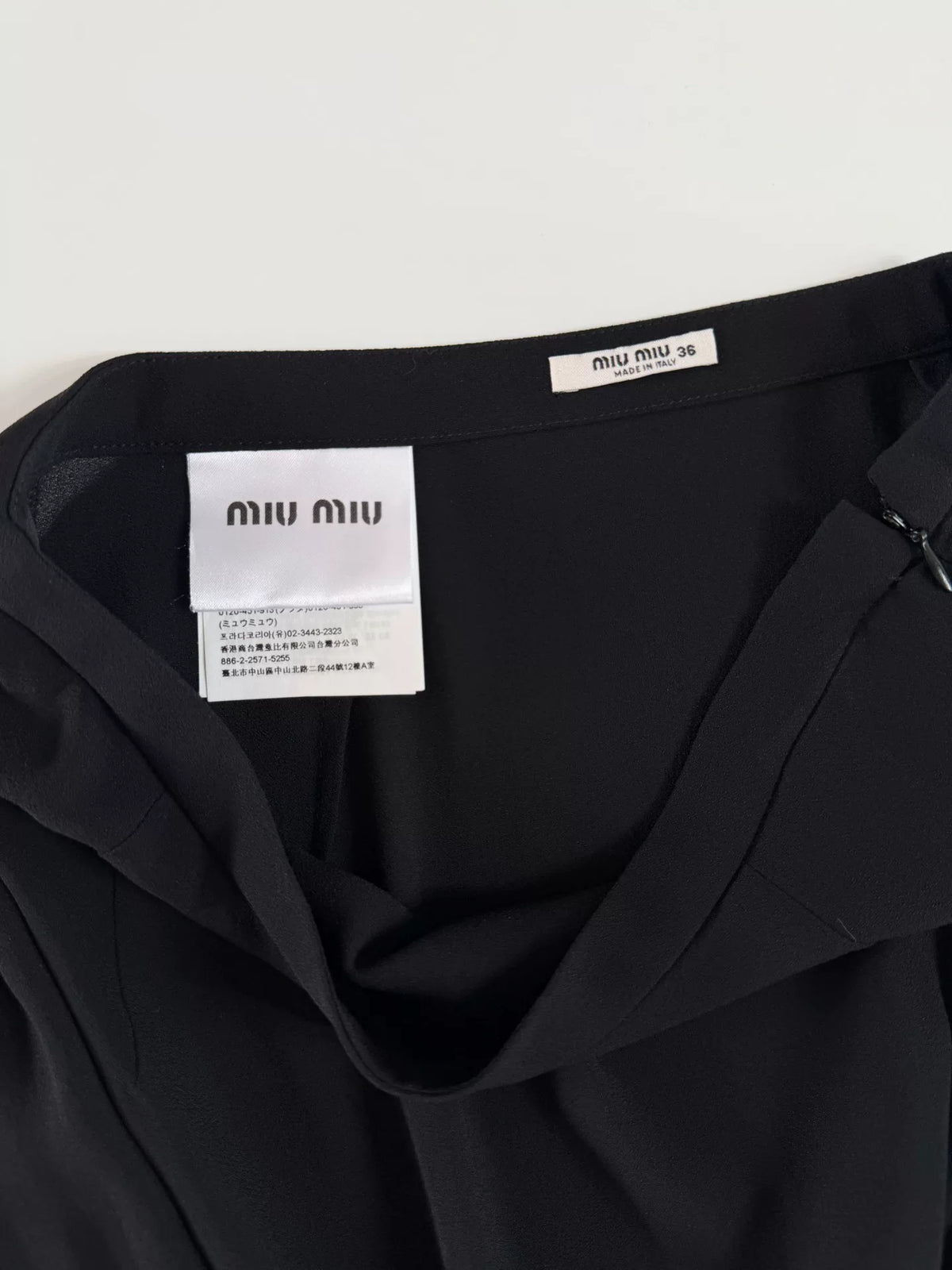 Miu Miu 2019 Tied Ribbon Hem Skirt