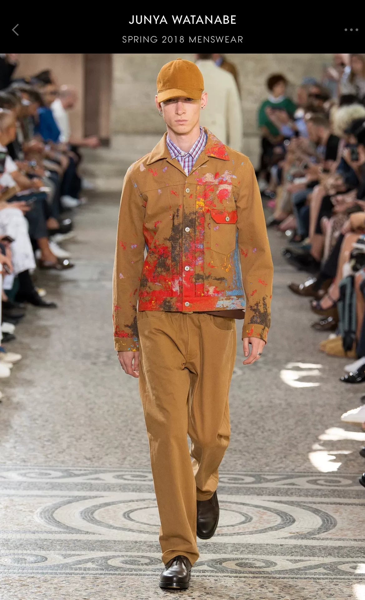 Junya Watanabe MAN Runway Multicolor Paint Jacket