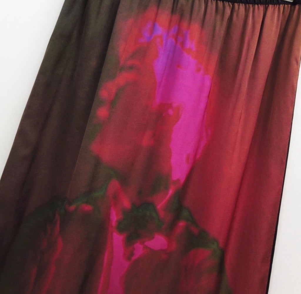 Dries Van Noten Thermal Portrait Print Skirt