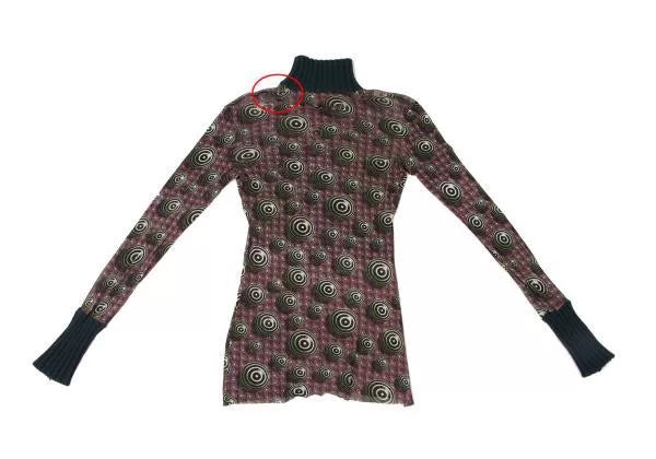 Jean Paul Gaultier Vintage Dark Swirl Mesh Top