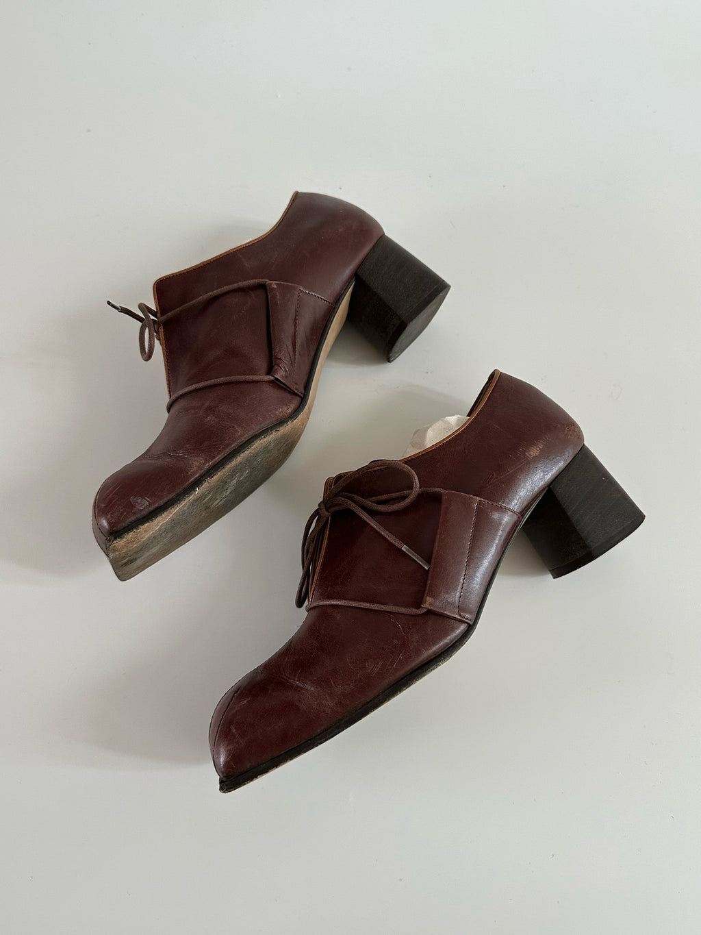 Mihara Yasuhiro Square-Toe Vintage Shoes
