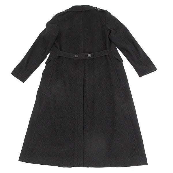 Comme Des Garçons Black Deconstructed Wool Coat