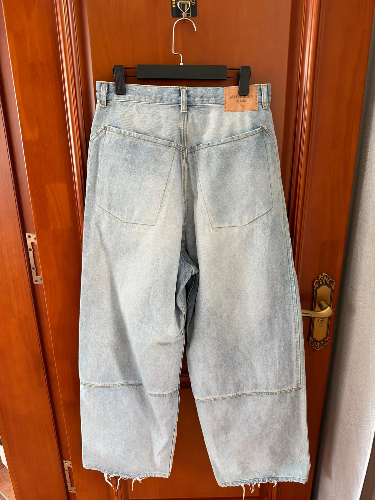 Balenciaga SS26 Cut Distressed Dirty Denim Jeans