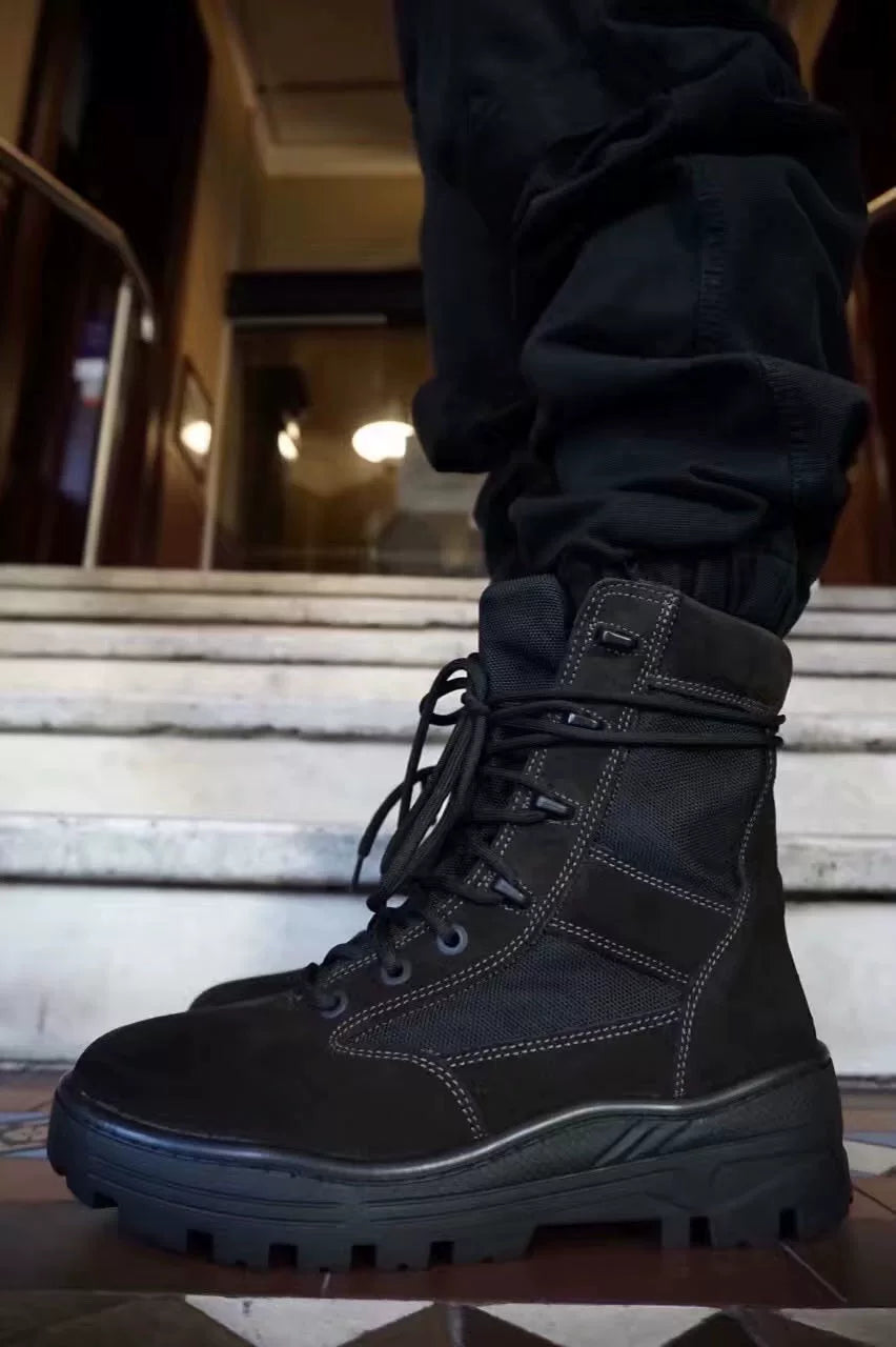 Yeezy SEASON 4 Oil COMBAT Olive Suede Boots