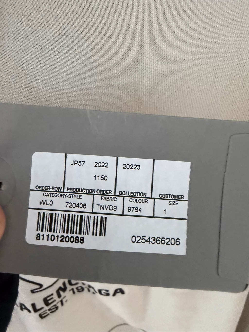 Balenciaga Off-White Fake Two-Piece Hooded Sweater