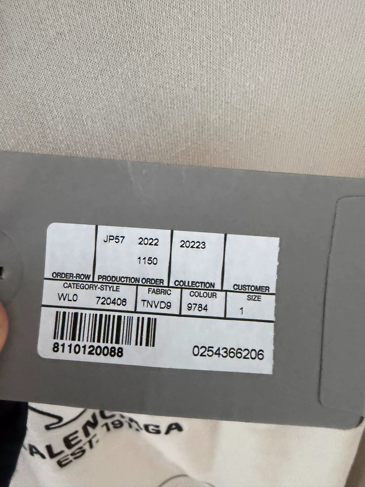 Balenciaga Off-White Fake Two-Piece Hooded Sweater