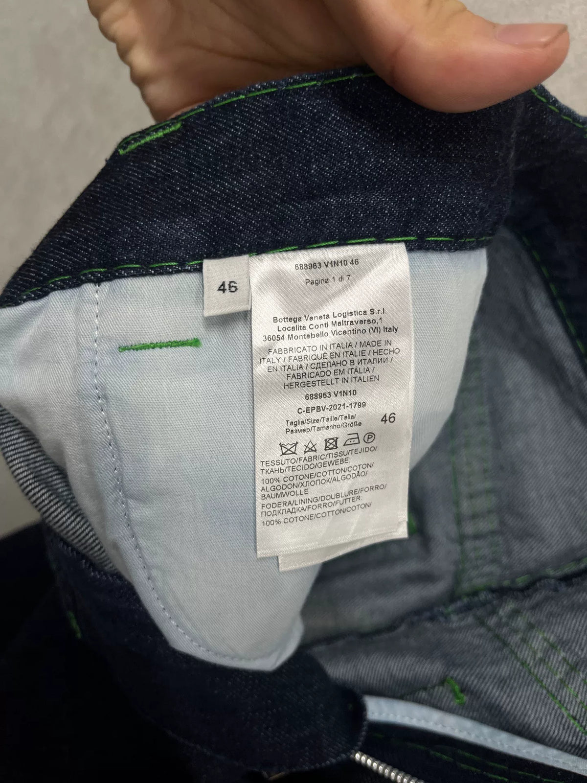 Bottega Veneta Runway Denim Trousers