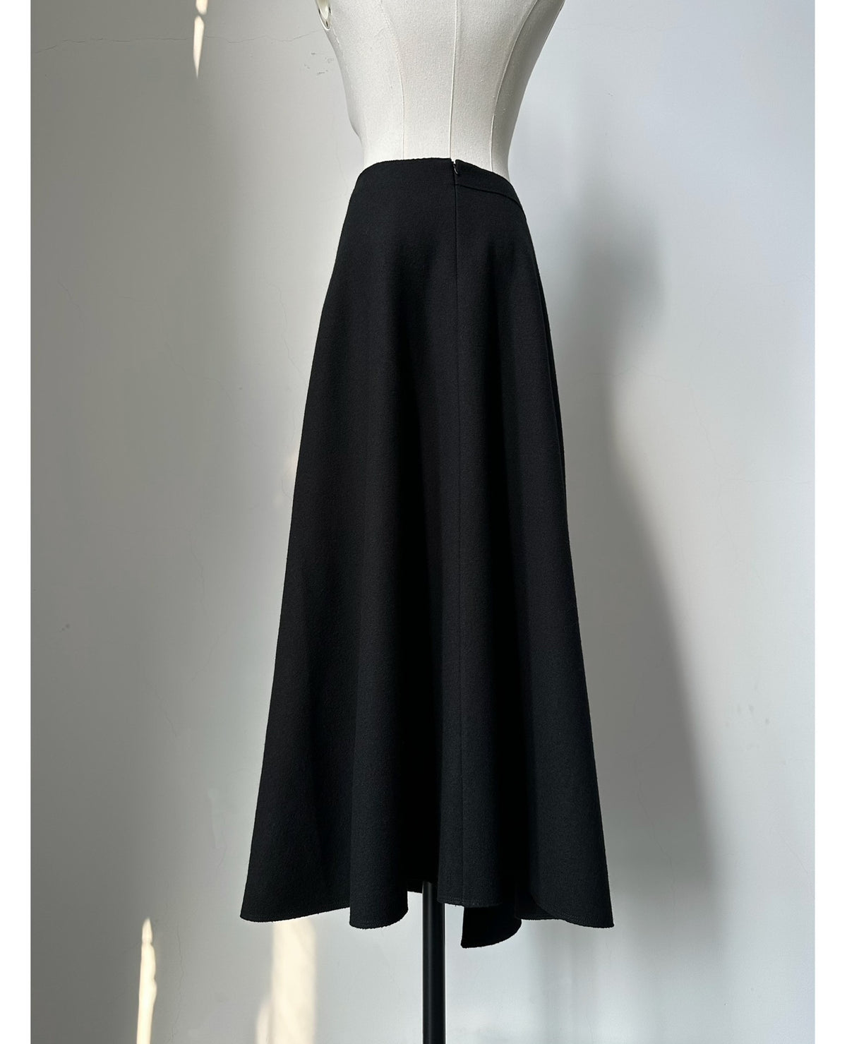Issey Miyake Midi Wool Skirt