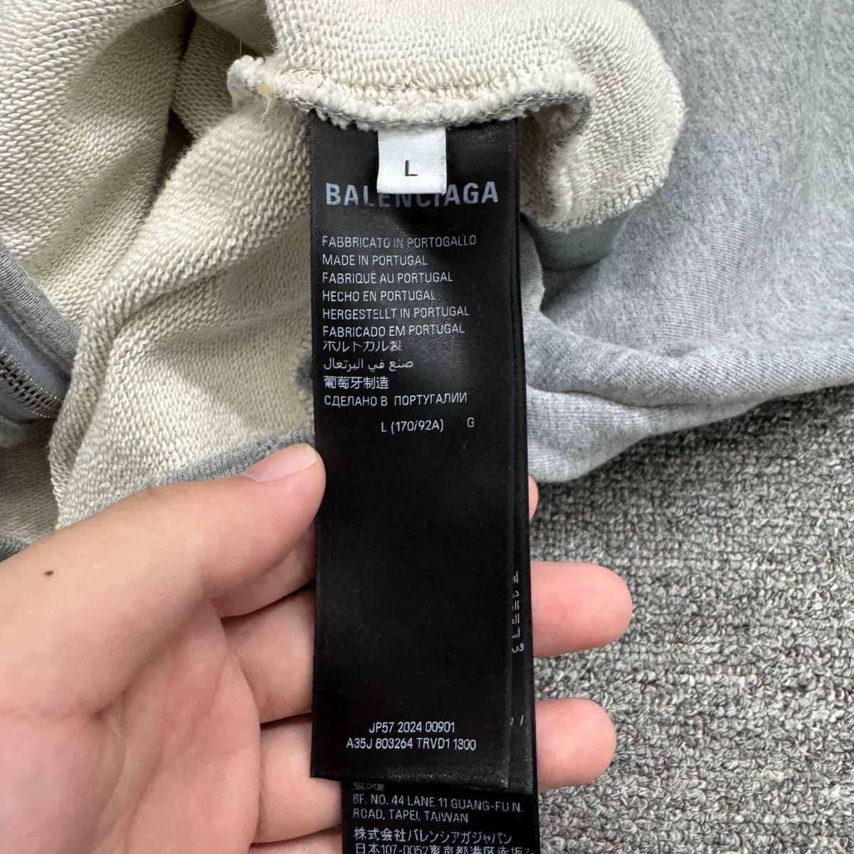 Balenciaga Earth Print Hooded Sweater