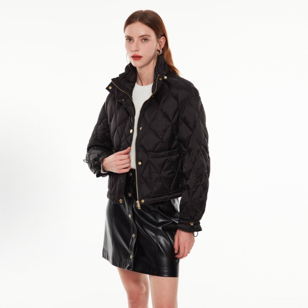 Prada archive runway-style scarf-shaped down jacket