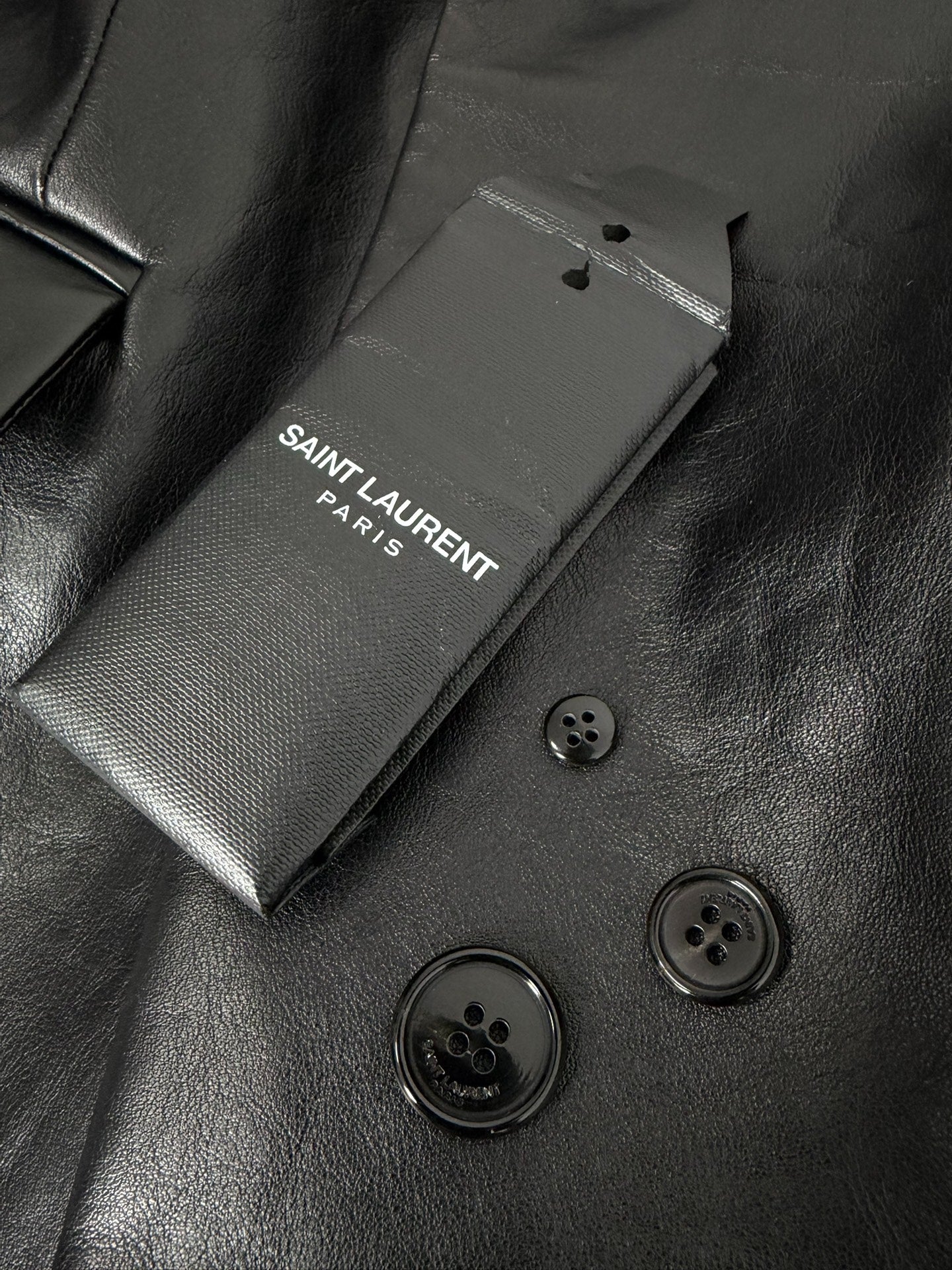 Saint Laurent Slp19ss Black White Studded Suit