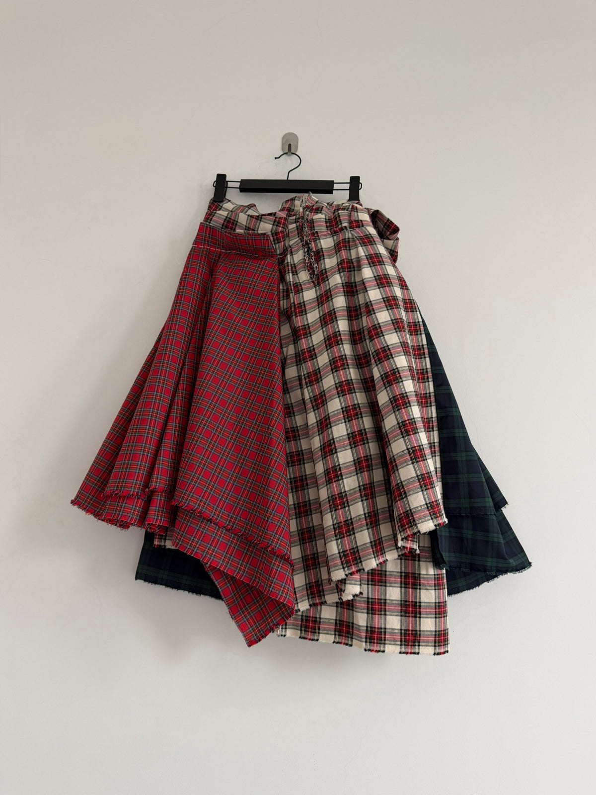 Comme Des Garcons 2005 Midi Runway Plaid Skirt