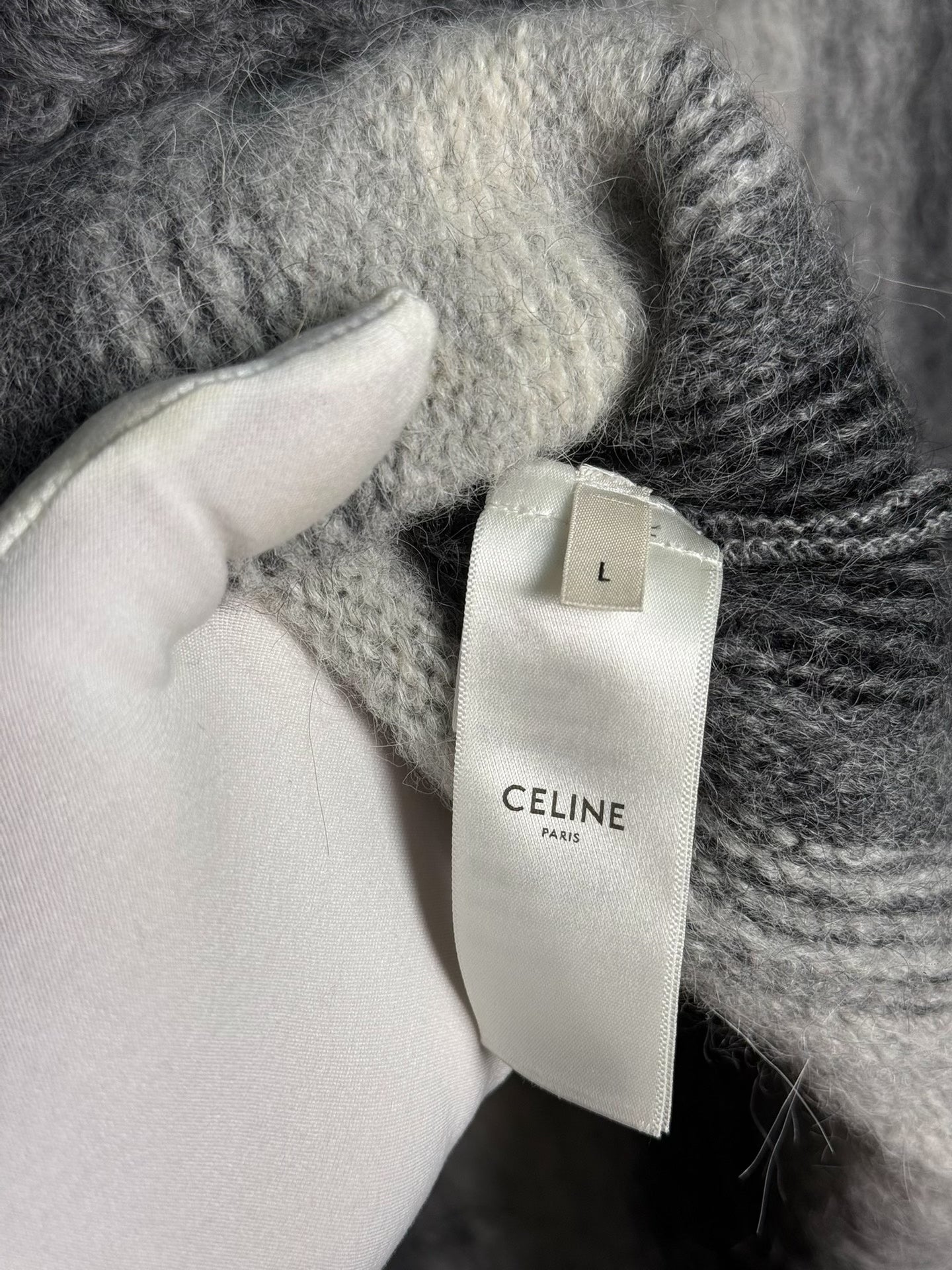 Celine 23SS Alpaca Wool Hooded Sweater