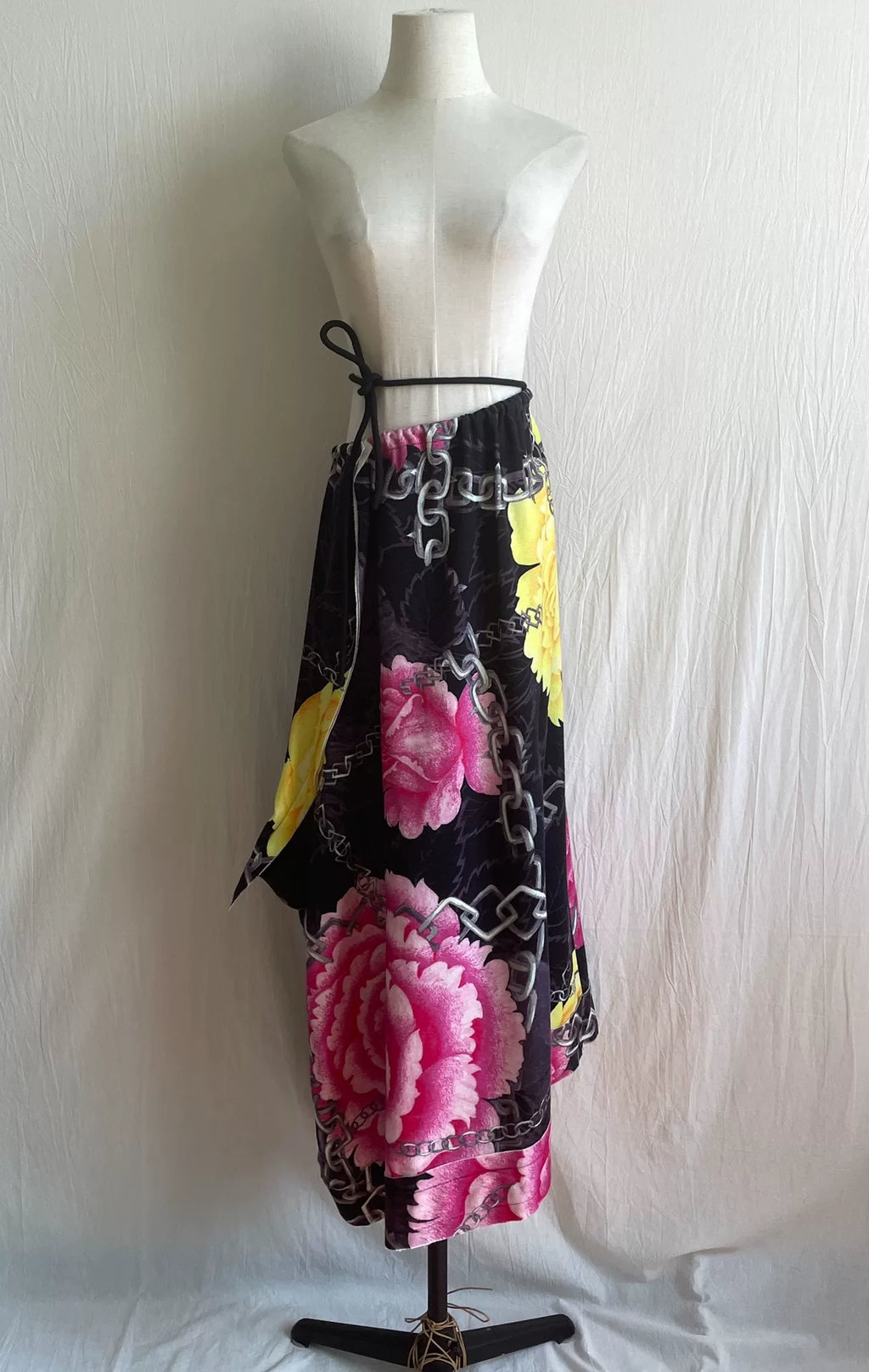 Yohji Yamamoto 14AW Peony Flower Midi Skirt