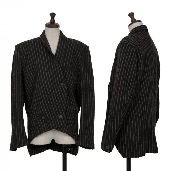 Issey Miyake Vintage Black Stripe Pleated Top