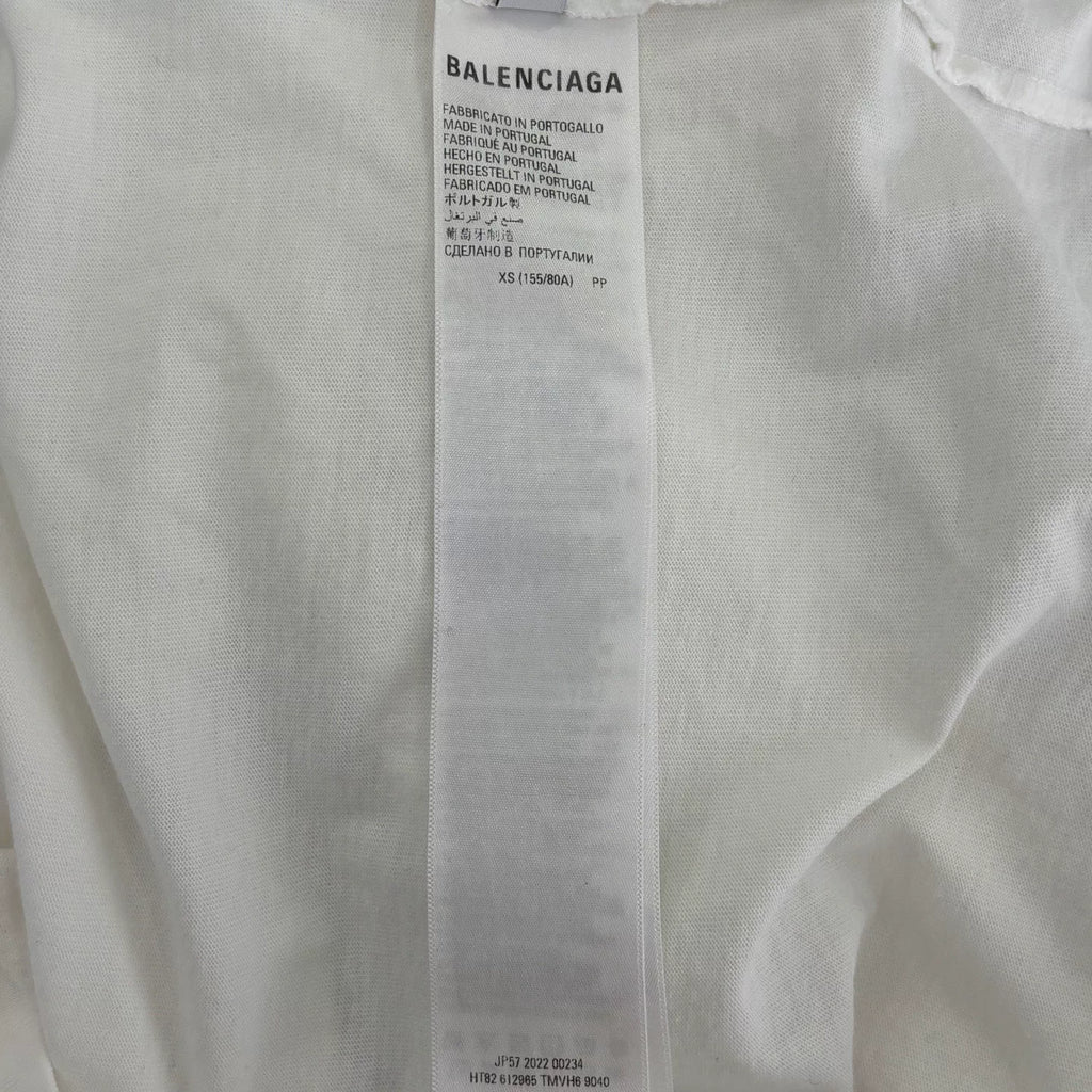 Balenciaga Fashion Letter Print Short Sleeve Top