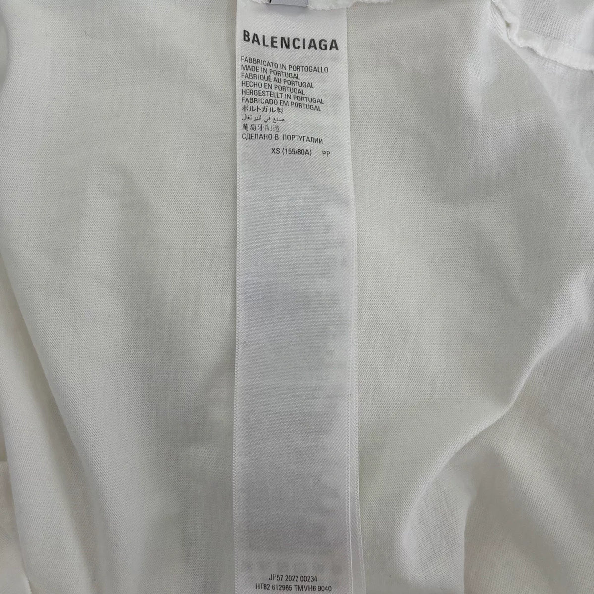 Balenciaga Fashion Letter Print Short Sleeve Top