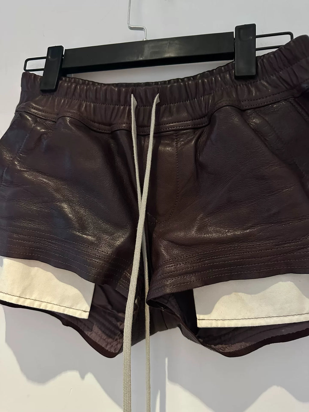 Rick Owens 22fw Mainline Oiled Wax Lambskin Boxer Shorts