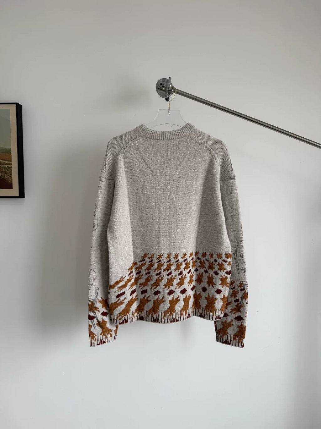 JW Anderson Sketch Print Wool Sweater