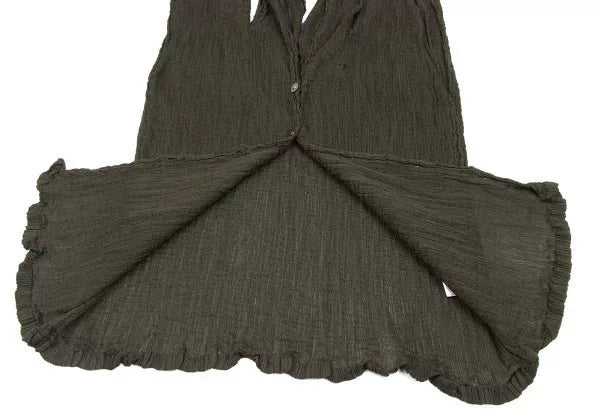 Issey Miyake Vintage Green Pleated Top