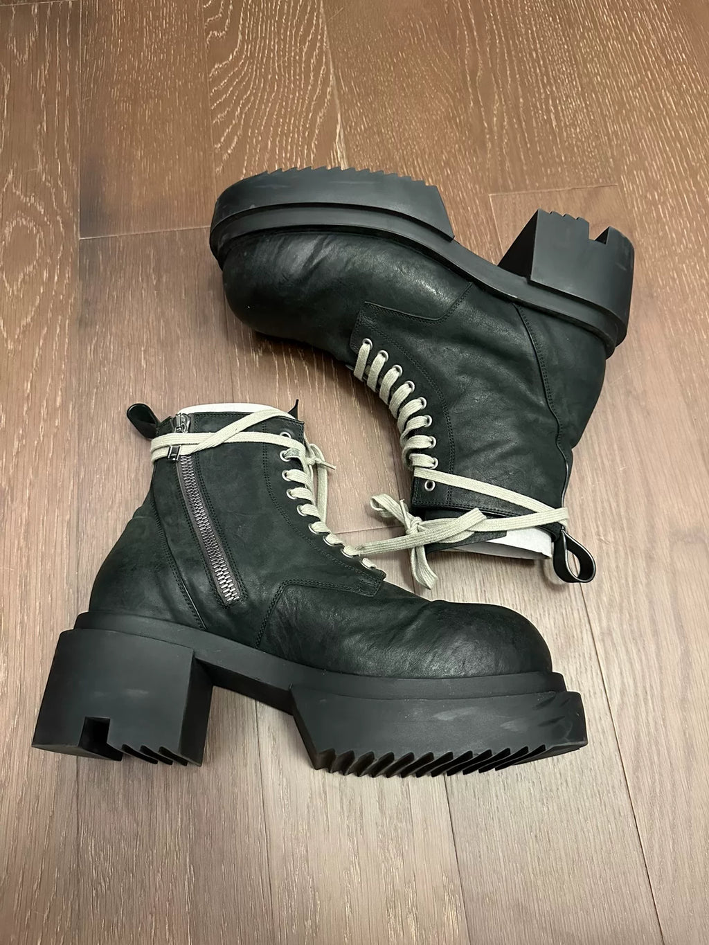 Rick Owens 24ss Mainline Army Bogun High-Top Boots