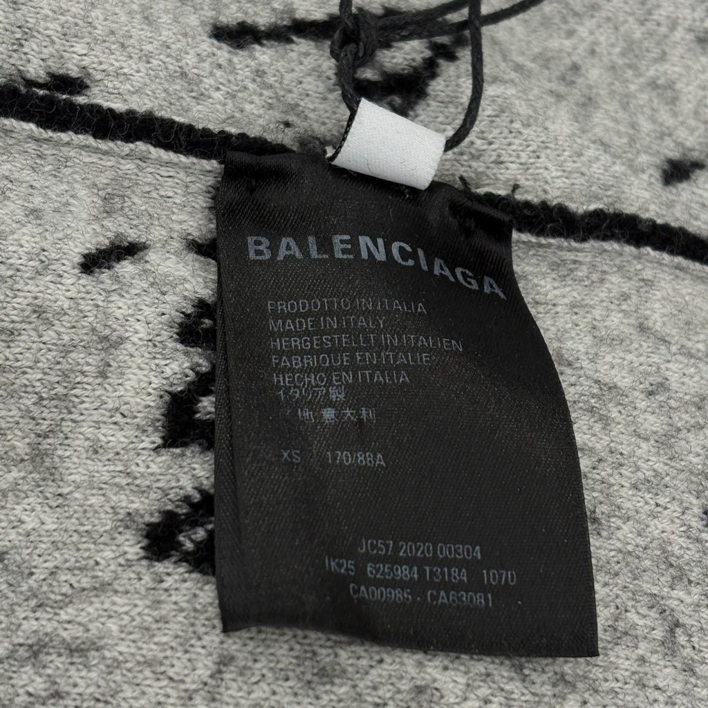 Balenciaga Handwritten Danmaku Logo Knit Sweater