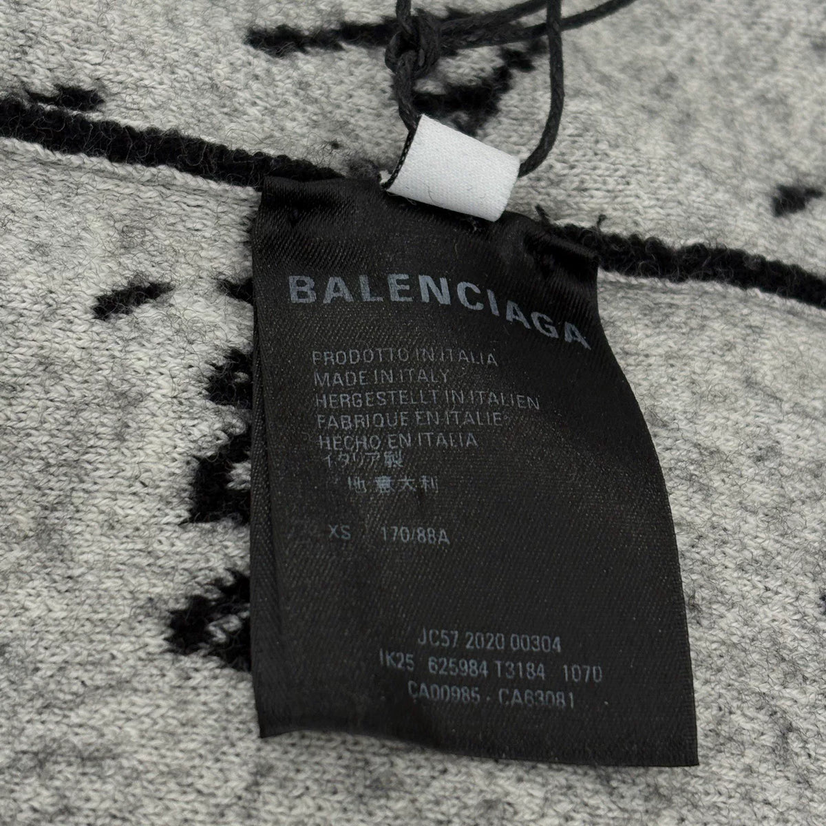 Balenciaga Handwritten Danmaku Logo Knit Sweater