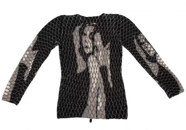 Jean Paul Gaultier Vintage Black & White Portrait Top