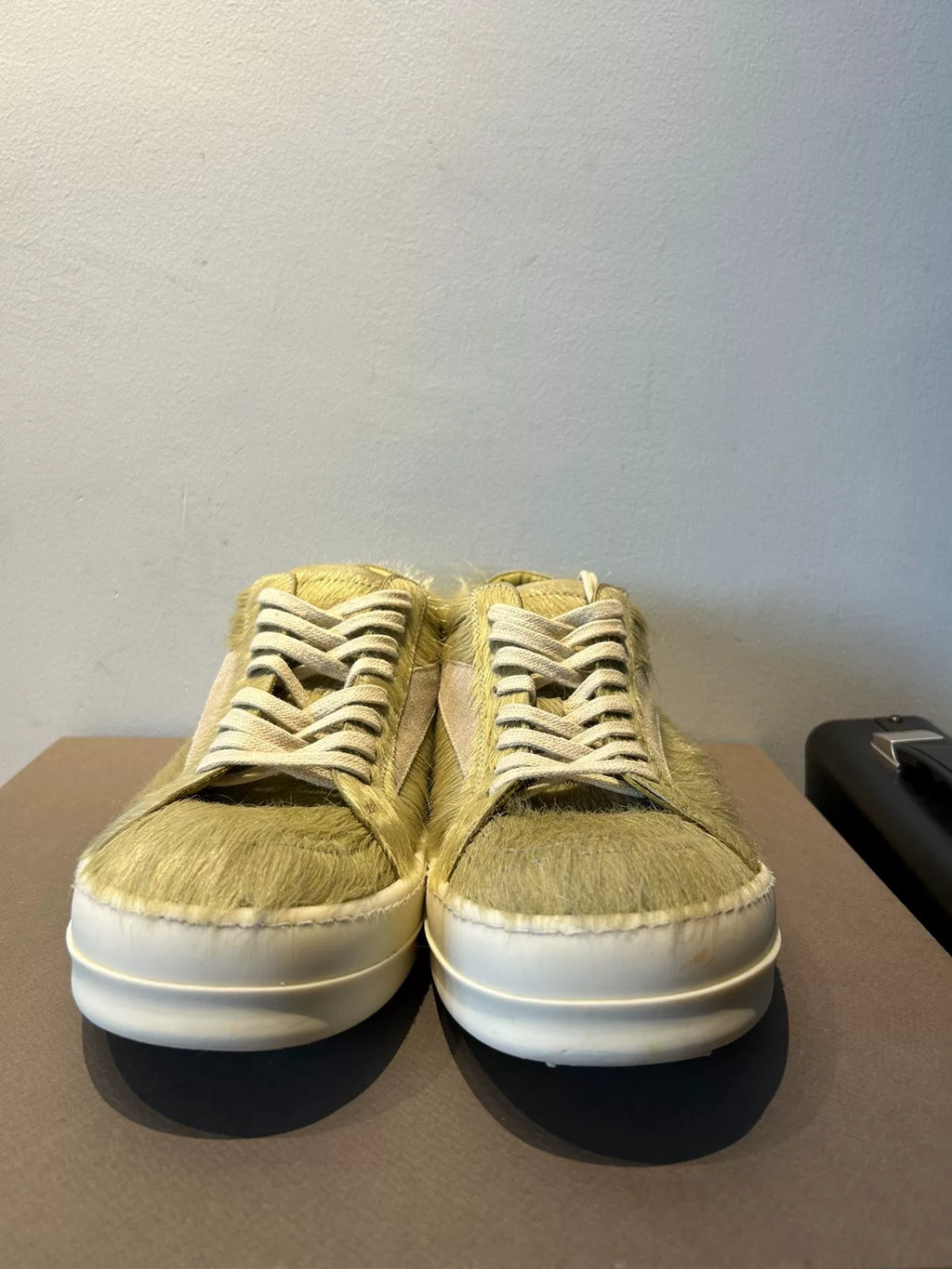 rick owens mainline green horsehair Shoes