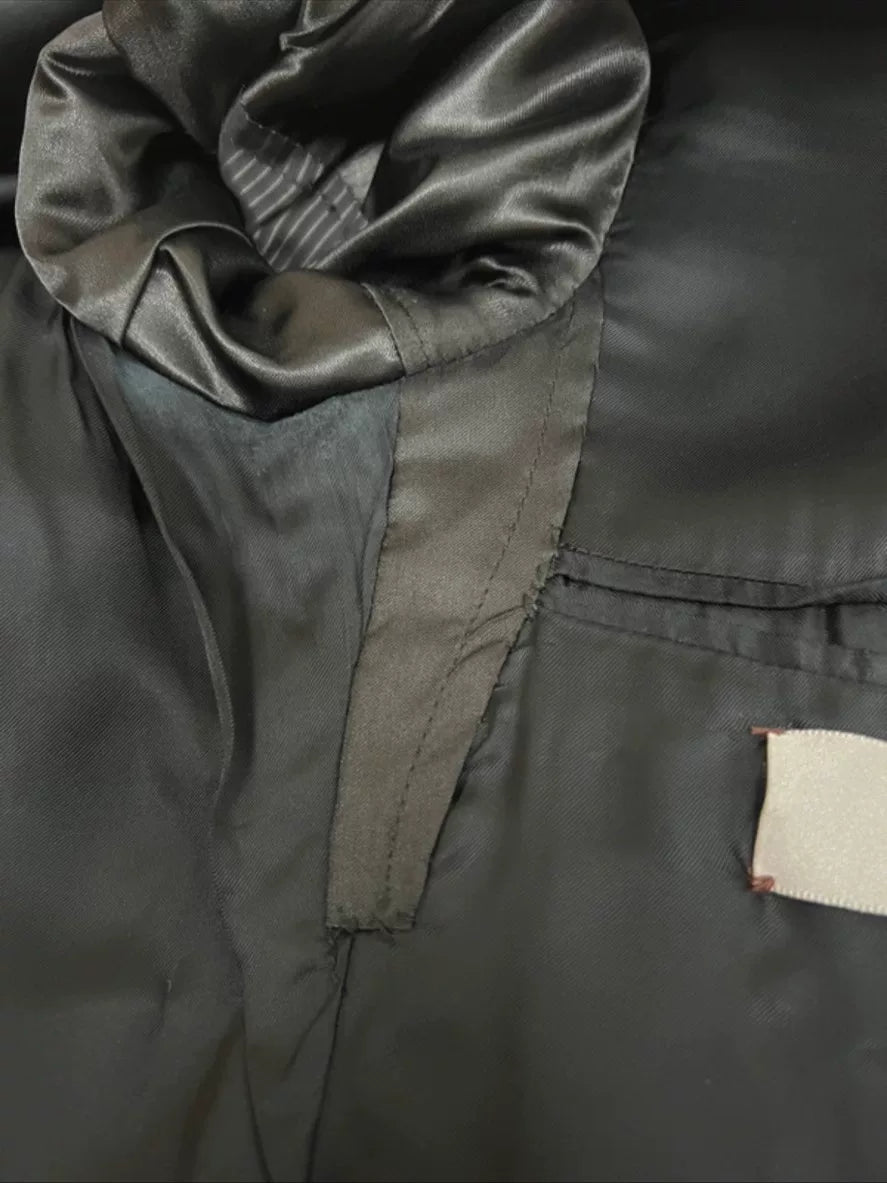 Dior Homme AW08 Metallic Single-Breasted Wool Blazer