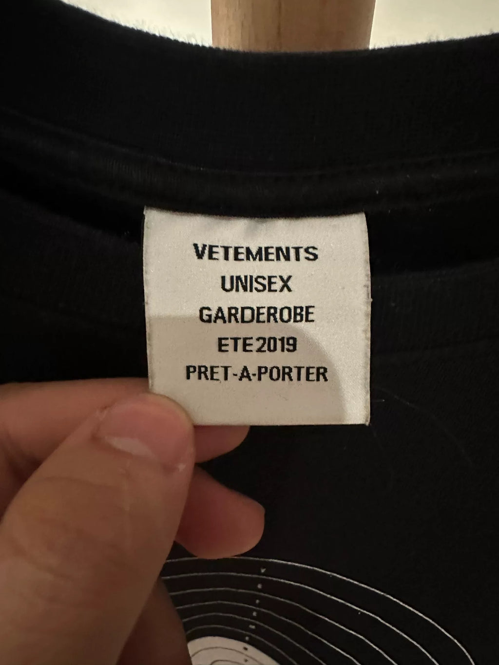 Vetements 19SS Target Bullet Hole Short-Sleeve T-Shirt